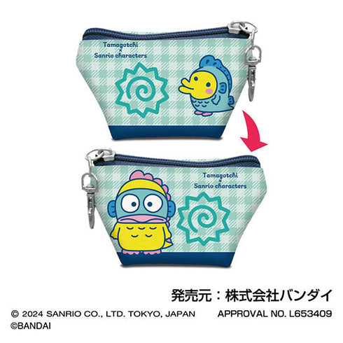 『たまごっち×サンリオキャラクターズ』イヤフォンポーチ  05 せびれっち×ハンギョドン